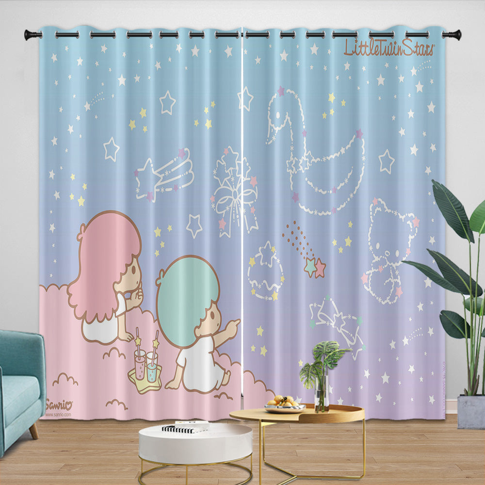 Little Twin Stars Curtains Blackout Window Drapes Room Decoration (Online Order Only)