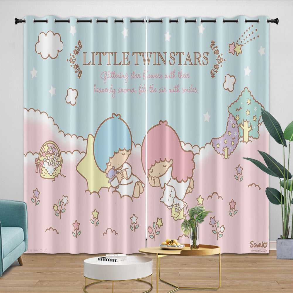 Little Twin Stars Curtains Blackout Window Drapes Room Decoration (Online Order Only)