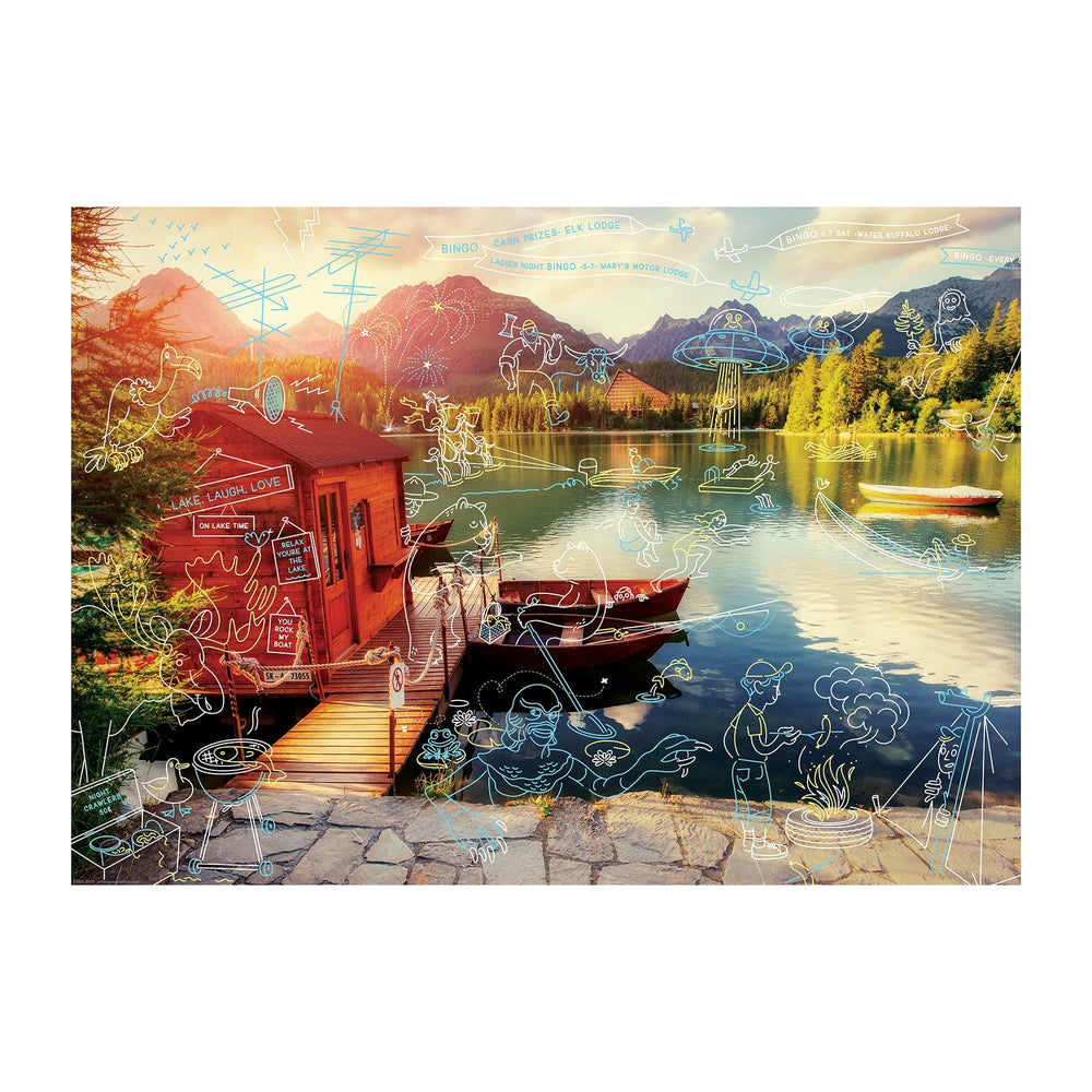 Living La Vida Lake (Ahhhh) 1000 Piece Jigsaw Puzzle Fred (ONLINE ORDER ONLY)
