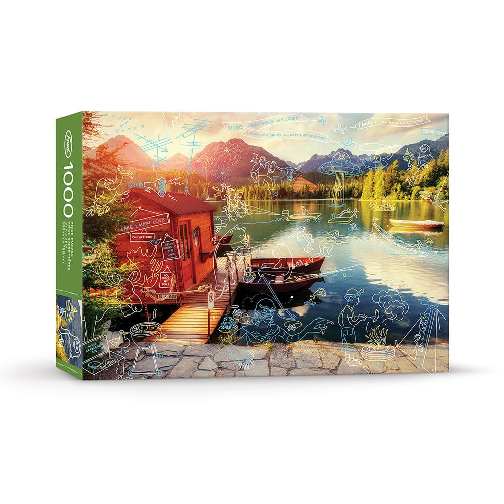 Living La Vida Lake (Ahhhh) 1000 Piece Jigsaw Puzzle Fred (ONLINE ORDER ONLY)