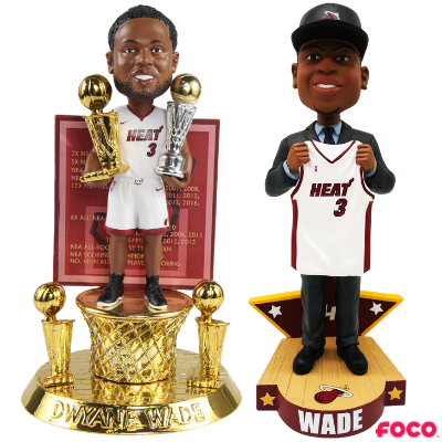 Dwyane Wade Miami Heat Career Celebration Bobbleheads (ONLINE ORDER ONLY)