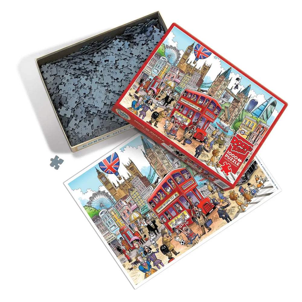 London Calling Doodle Town 1000 Piece Jigsaw Puzzle Cobble Hill