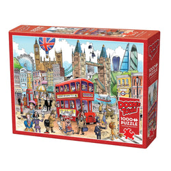 London Calling Doodle Town 1000 Piece Jigsaw Puzzle Cobble Hill