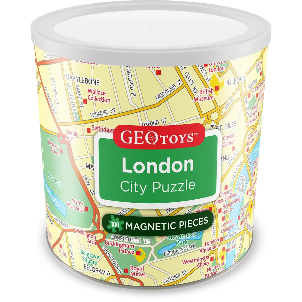 London City 100 Piece Magnetic Jigsaw Puzzle Geotoys (ONLINE ORDER ONLY)