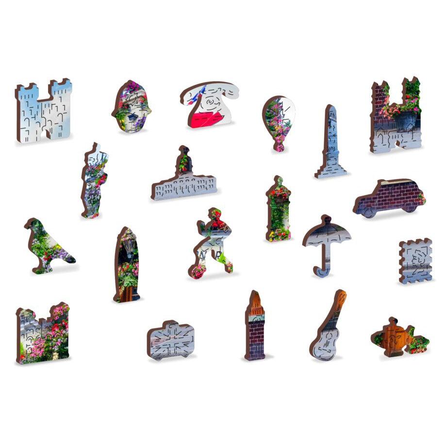 London Pub 300 Piece Wood Jigsaw Puzzle Wooden City (ONLINE ORDER ONLY)