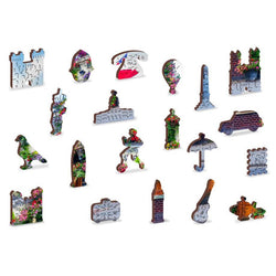 London Pub 300 Piece Wood Jigsaw Puzzle Wooden City (ONLINE ORDER ONLY)