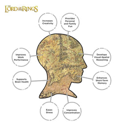 Lord of the Rings Map 1000 Piece Jigsaw Puzzle Aquarius