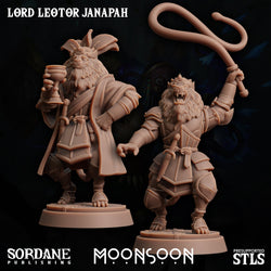 3D Printed Sordane Publishing Loxo Sorcerer Moonsoon 28 32mm D&D (Online Only)