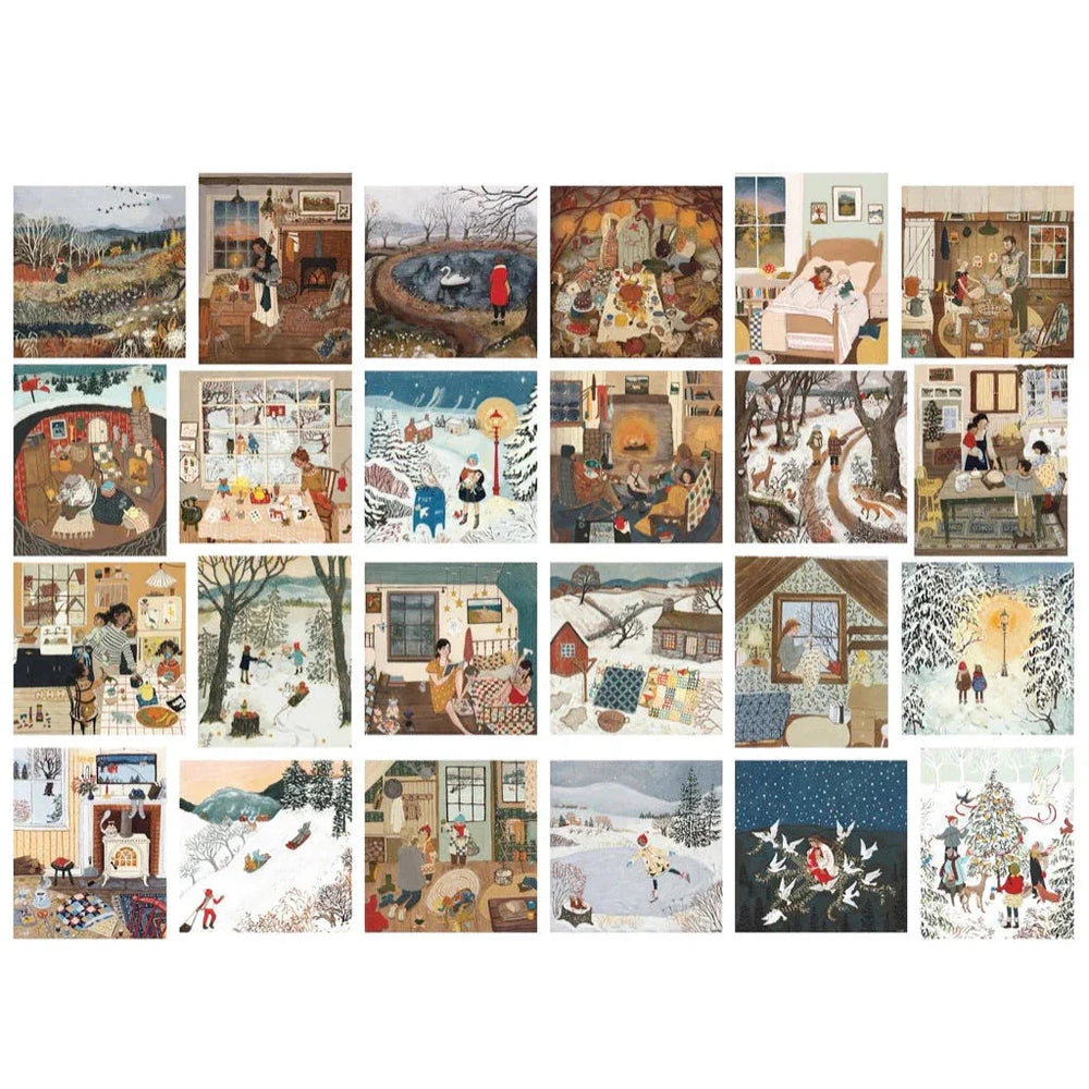 Loré Pemberton Advent Calendar - 24 Set of 100 Piece Mini Jigsaw Puzzles NYPC (ONLINE ORDER ONLY)