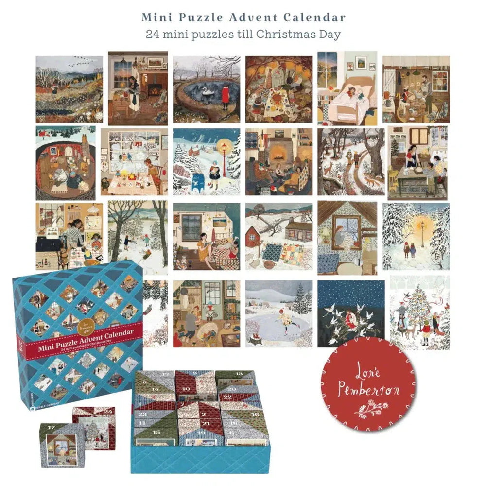 Loré Pemberton Advent Calendar - 24 Set of 100 Piece Mini Jigsaw Puzzles NYPC (ONLINE ORDER ONLY)