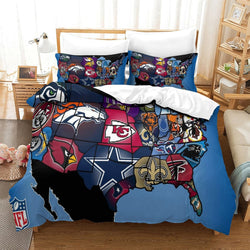 Los Angeles Chargers Bedding Set Duvet Cover Without Filler (Online Order Only)