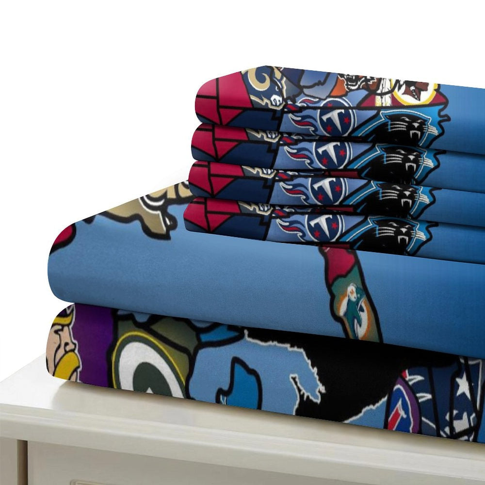 Los Angeles Chargers Bedding Set Duvet Cover Without Filler (Online Order Only)