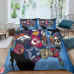 Los Angeles Chargers Bedding Set Duvet Cover Without Filler (Online Order Only)