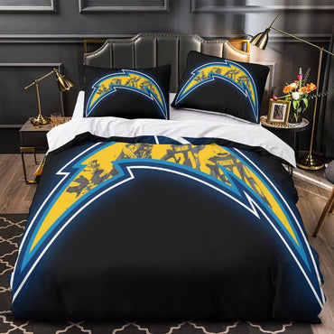 Los Angeles Chargers Bedding Set Duvet Cover Without Filler (Online Order Only)