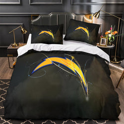 Los Angeles Chargers Bedding Set Duvet Cover Without Filler (Online Order Only)