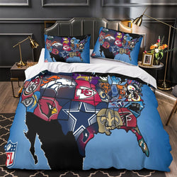 Los Angeles Chargers Bedding Set Duvet Cover Without Filler (Online Order Only)