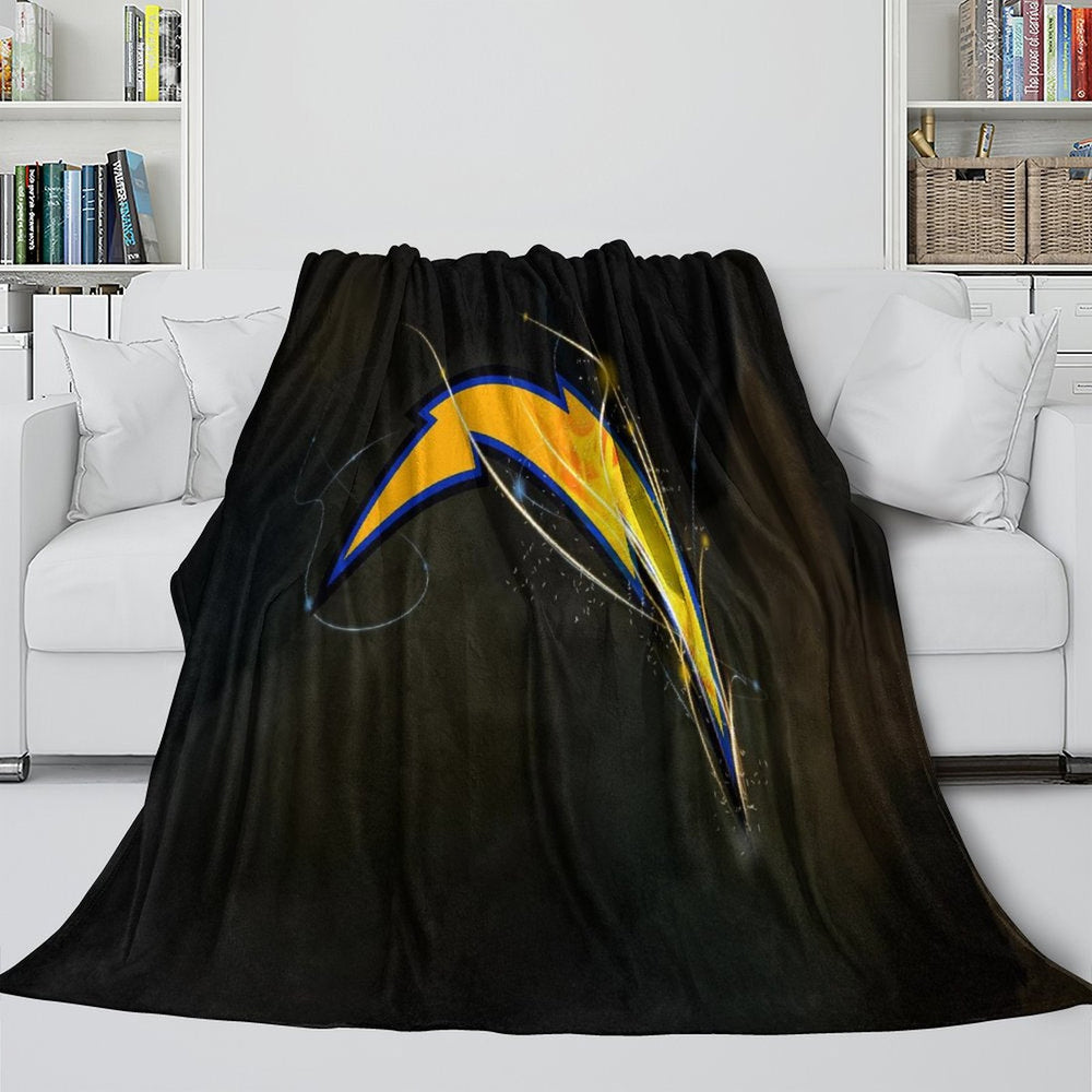 Los Angeles Chargers Blanket Flannel Fleece Throw Room Decoration (Online Order Only)