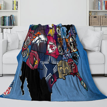 Los Angeles Chargers Blanket Flannel Fleece Throw Room Decoration (Online Order Only)