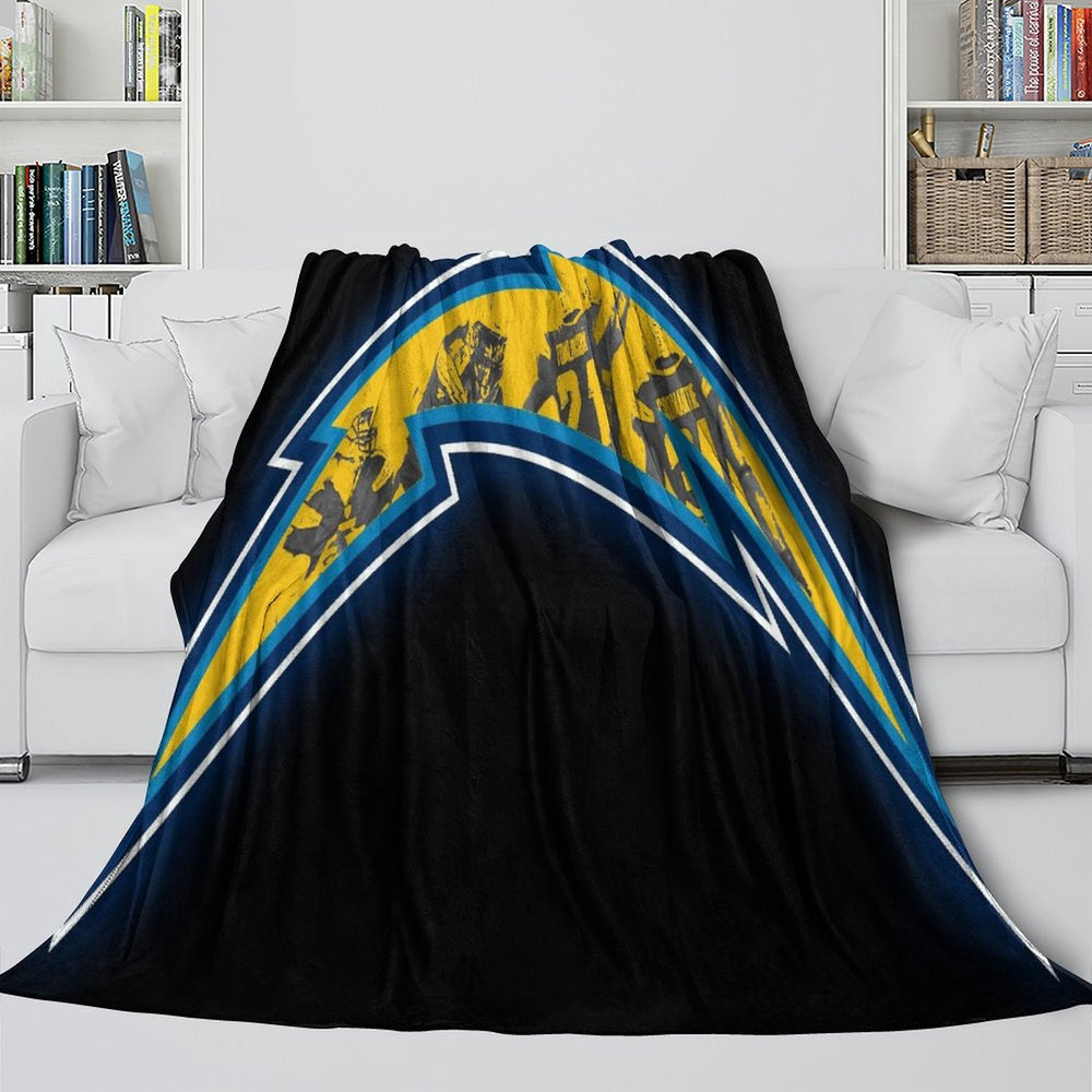 Los Angeles Chargers Blanket Flannel Fleece Throw Room Decoration (Online Order Only)