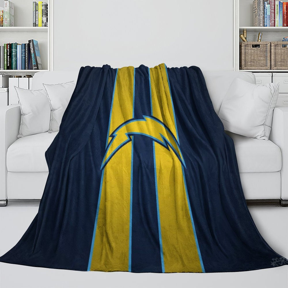 Los Angeles Chargers Blanket Flannel Fleece Throw Room Decoration (Online Order Only)