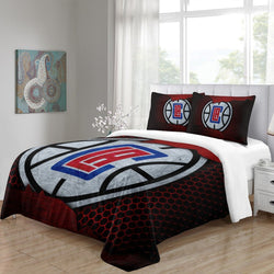 Los Angeles Clippers Bedding Set Duvet Cover Without Filler (Online Order Only)