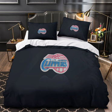 Los Angeles Clippers Bedding Set Duvet Cover Without Filler (Online Order Only)