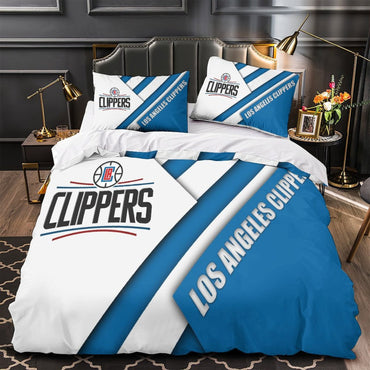 Los Angeles Clippers Bedding Set Duvet Cover Without Filler (Online Order Only)