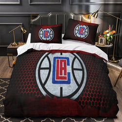 Los Angeles Clippers Bedding Set Duvet Cover Without Filler (Online Order Only)