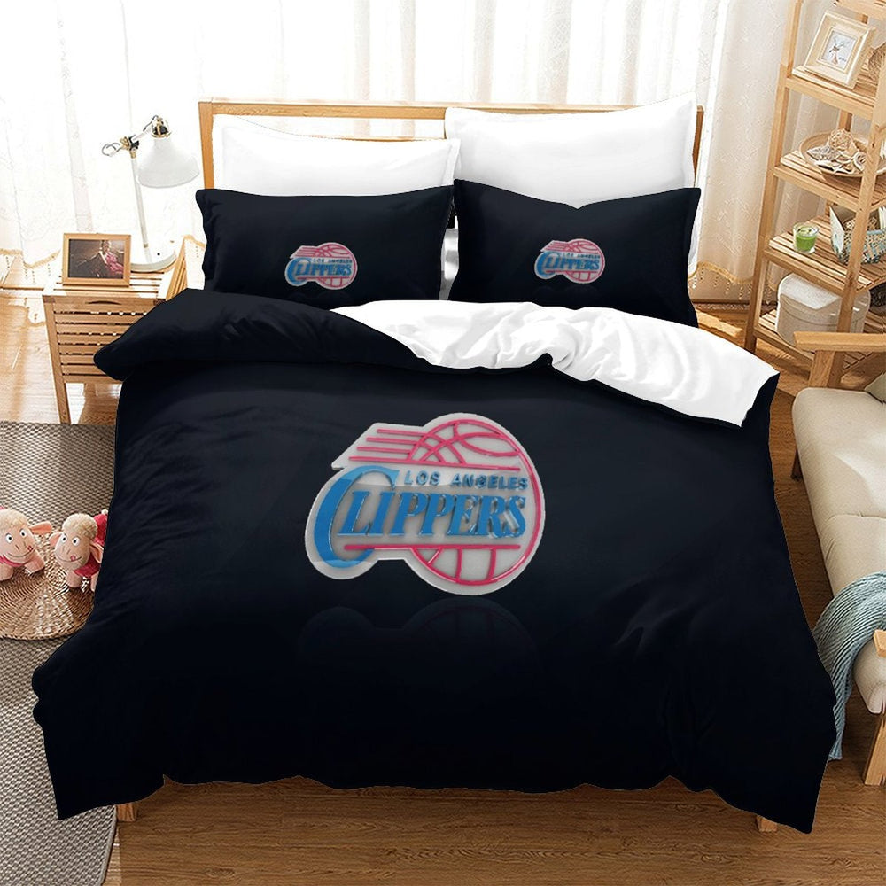 Los Angeles Clippers Bedding Set Duvet Cover Without Filler (Online Order Only)