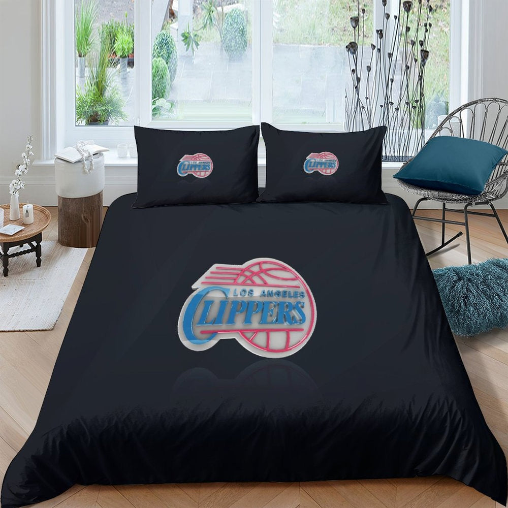 Los Angeles Clippers Bedding Set Duvet Cover Without Filler (Online Order Only)