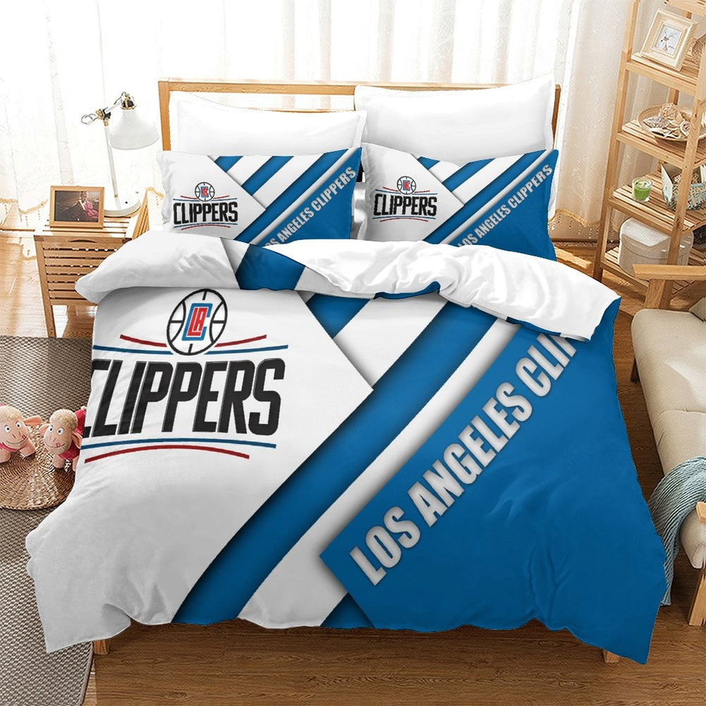 Los Angeles Clippers Bedding Set Duvet Cover Without Filler (Online Order Only)