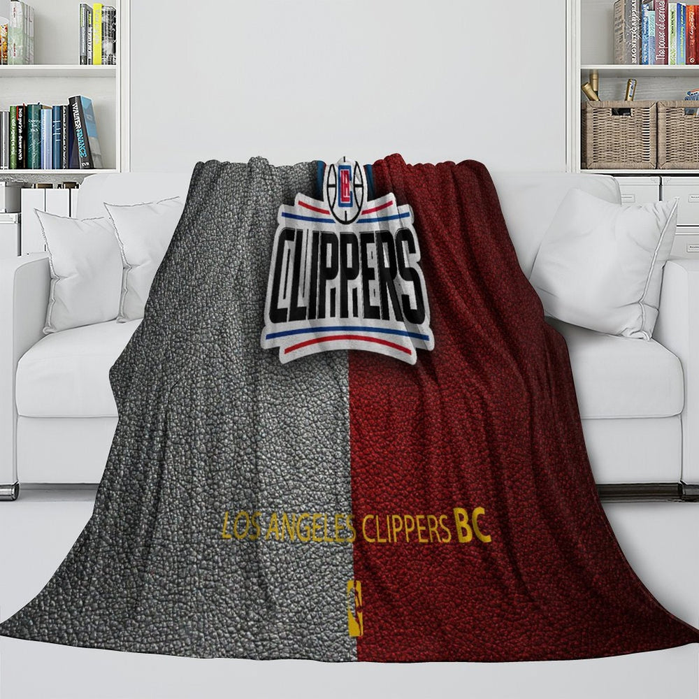 Los Angeles Clippers Blanket Flannel Fleece Throw Room Decoration (Online Order Only)