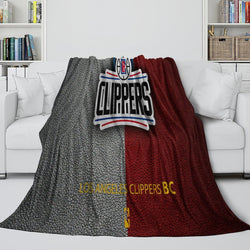 Los Angeles Clippers Blanket Flannel Fleece Throw Room Decoration (Online Order Only)