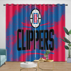 Los Angeles Clippers Curtains Blackout Window Drapes Room Decoration (Online Order Only)