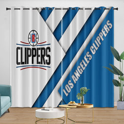 Los Angeles Clippers Curtains Blackout Window Drapes Room Decoration (Online Order Only)