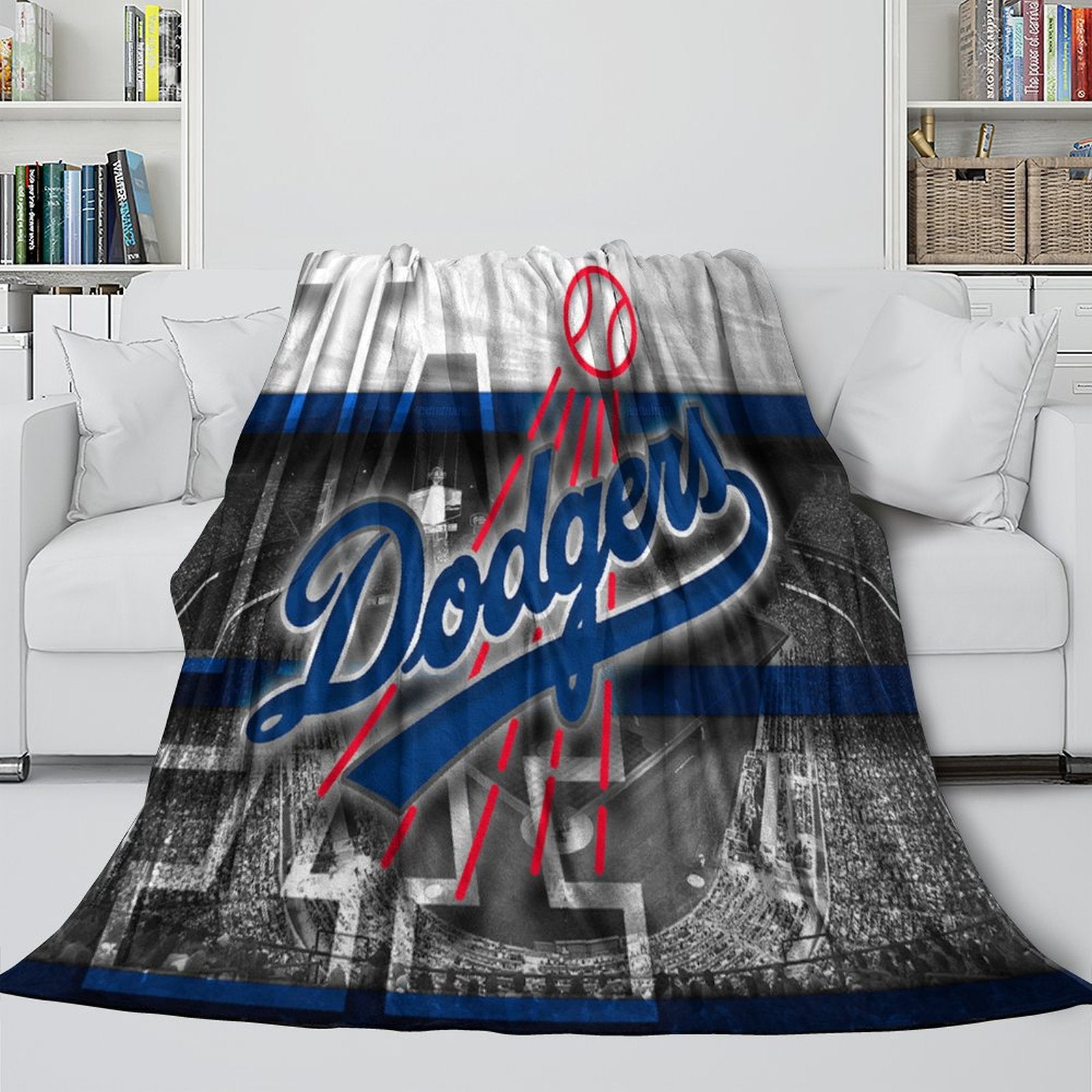 Los Angeles Dodgers Blanket Flannel Throw Room Decoration (Online Order Only)