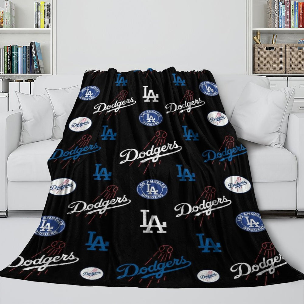 Los Angeles Dodgers Blanket Flannel Throw Room Decoration (Online Order Only)
