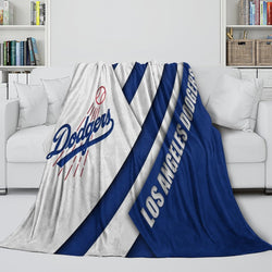 Los Angeles Dodgers Blanket Flannel Throw Room Decoration (Online Order Only)