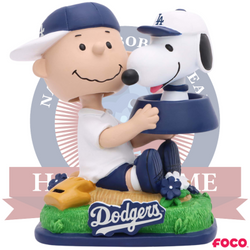Charlie Brown & Snoopy Peanuts Dual Mini Bighead MLB Bobbleheads (ONLINE ORDER ONLY)