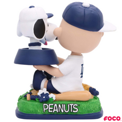 Charlie Brown & Snoopy Peanuts Dual Mini Bighead MLB Bobbleheads (ONLINE ORDER ONLY)