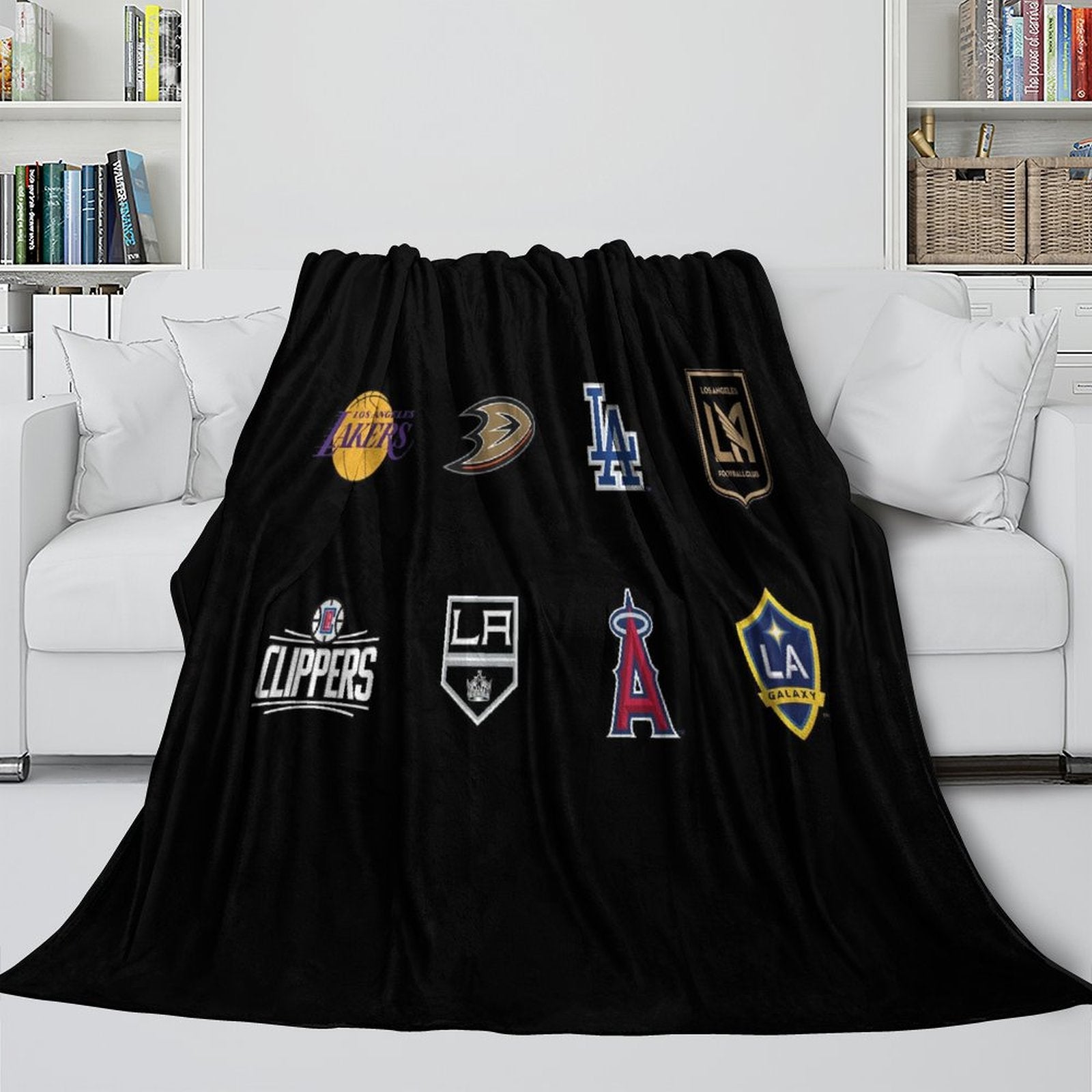 Los Angeles FC Blanket Flannel Fleece Throw Room Decoration (Online Order Only)