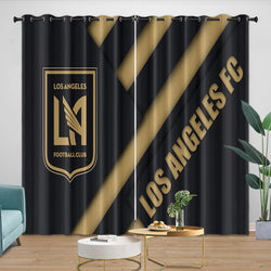 Los Angeles FC Curtains Blackout Window Drapes Room Decoration (Online Order Only)
