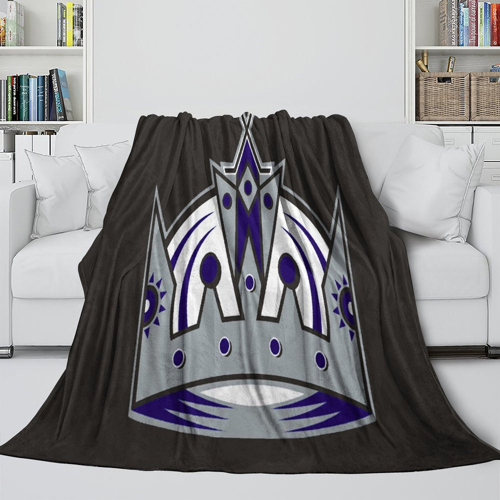 Los Angeles Kings Blanket Flannel Throw Kids Room Decoration (Online Order Only)