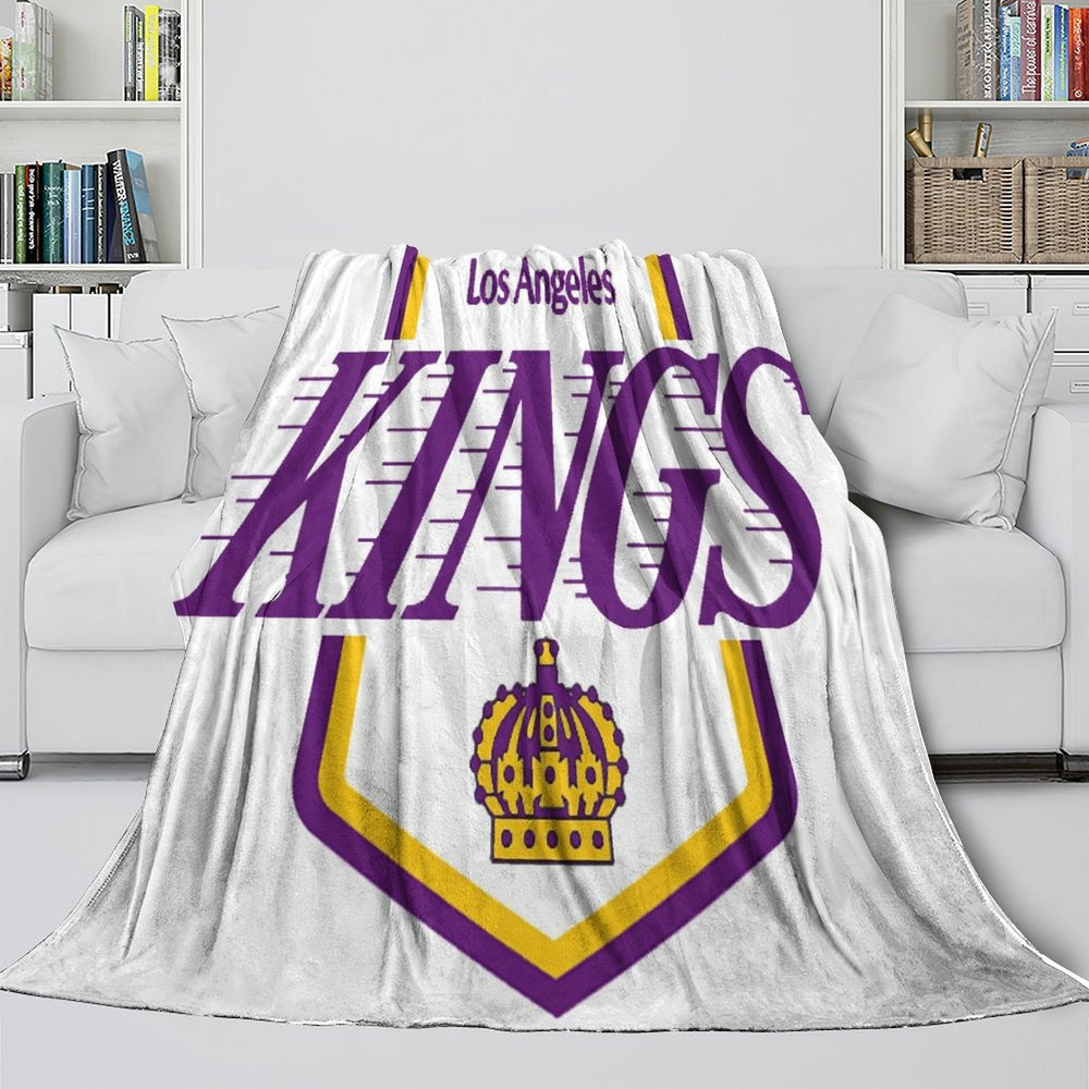 Los Angeles Kings Blanket Flannel Throw Kids Room Decoration (Online Order Only)