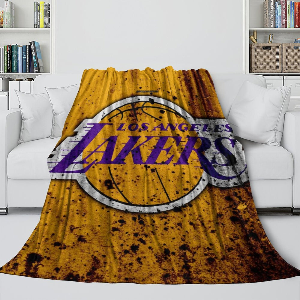 Los Angeles Lakers Blanket Flannel Throw Room Decoration (Online Order Only)
