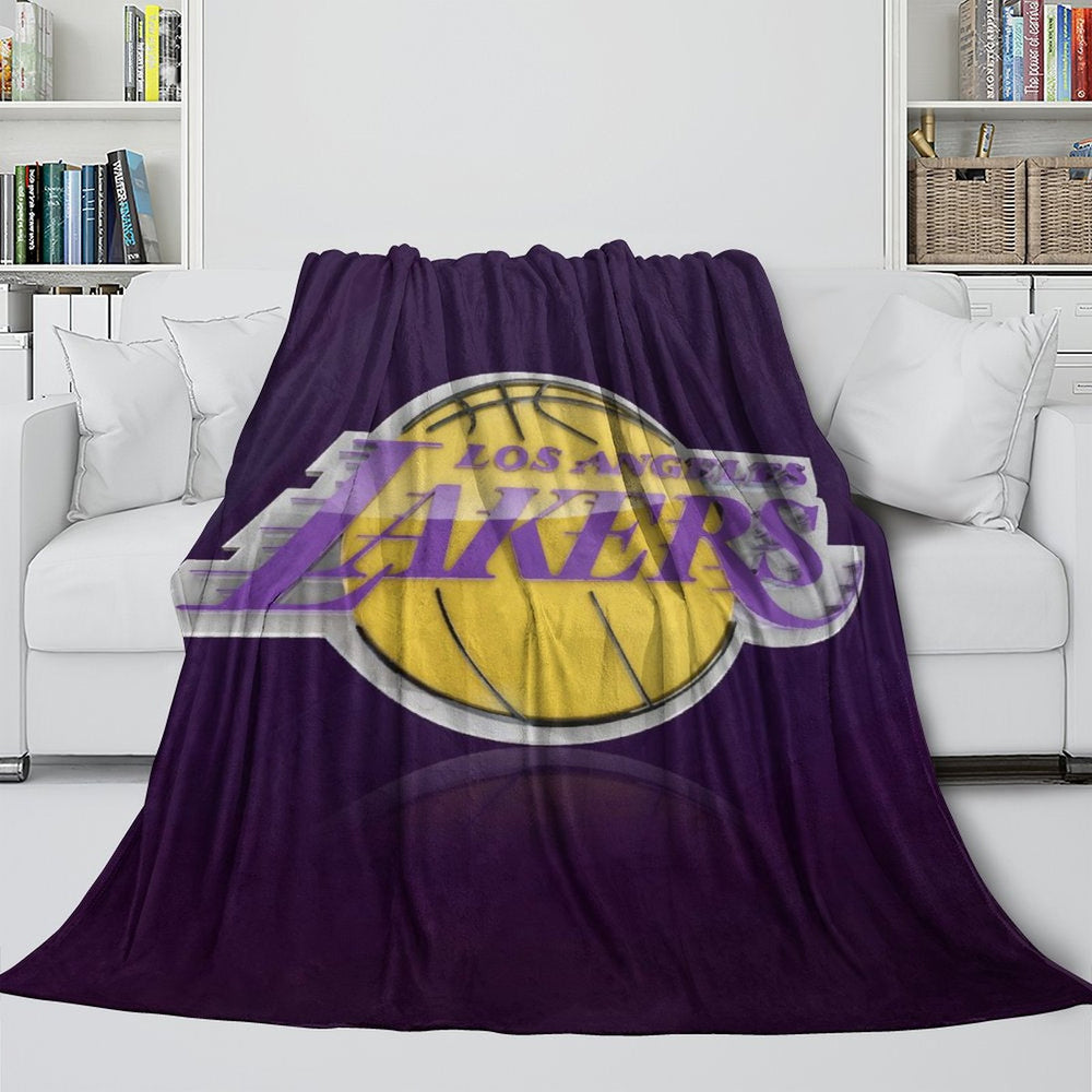 Los Angeles Lakers Blanket Flannel Throw Room Decoration (Online Order Only)