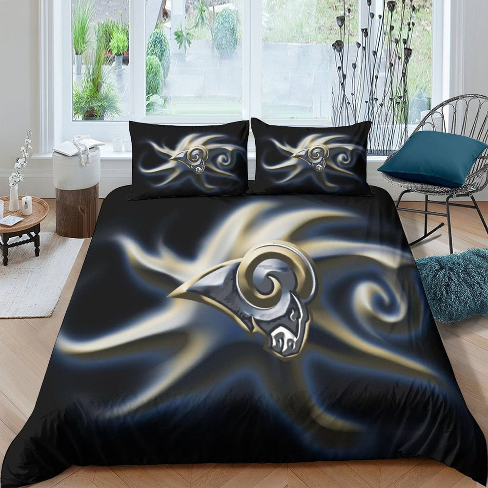 Los Angles Rams Bedding Set Duvet Cover Without Filler (Online Order Only)