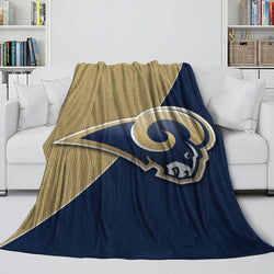 Los Angles Rams Blanket Flannel Fleece Throw Room Decoration (Online Order Only)