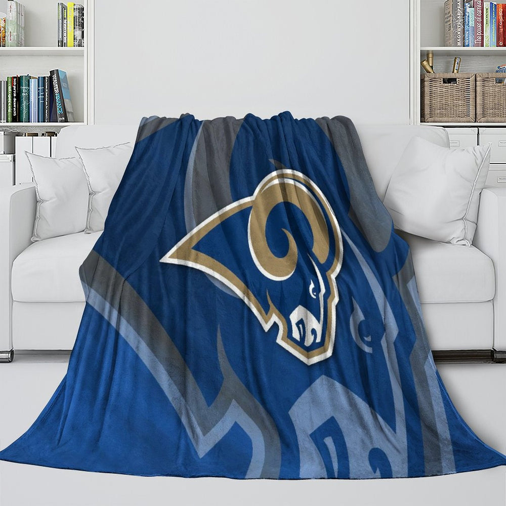 Los Angles Rams Blanket Flannel Fleece Throw Room Decoration (Online Order Only)