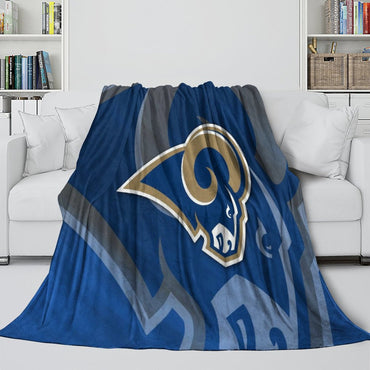 Los Angles Rams Blanket Flannel Fleece Throw Room Decoration (Online Order Only)